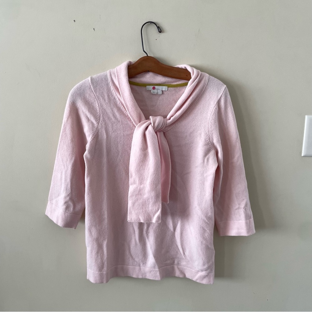 Boden light pink Ellie Jumper 3/4 sleeve sweater - Picture 7 of 11